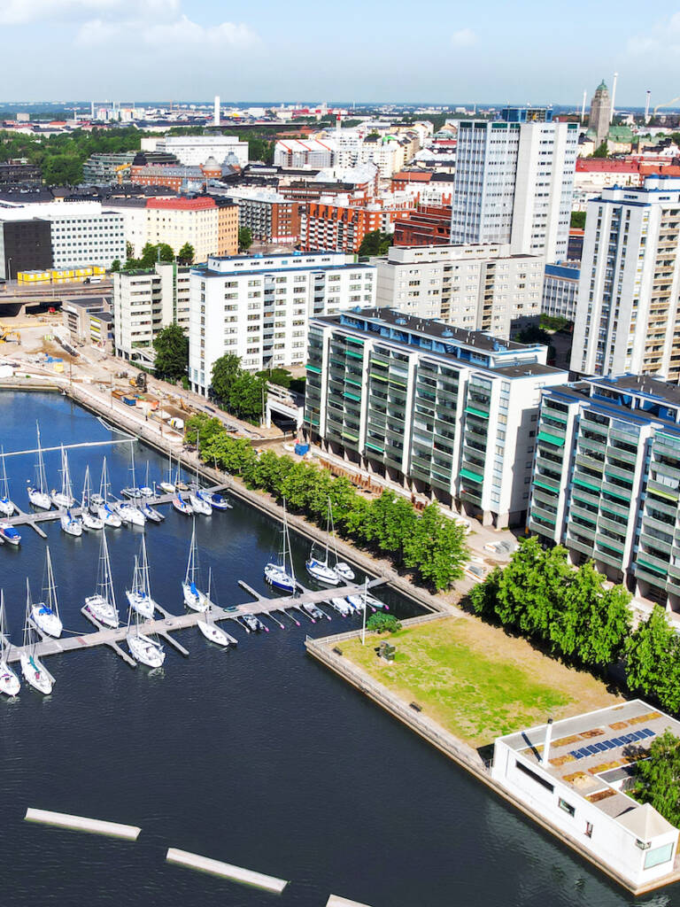 Aerial view Merihaka – Hakaniemenranta